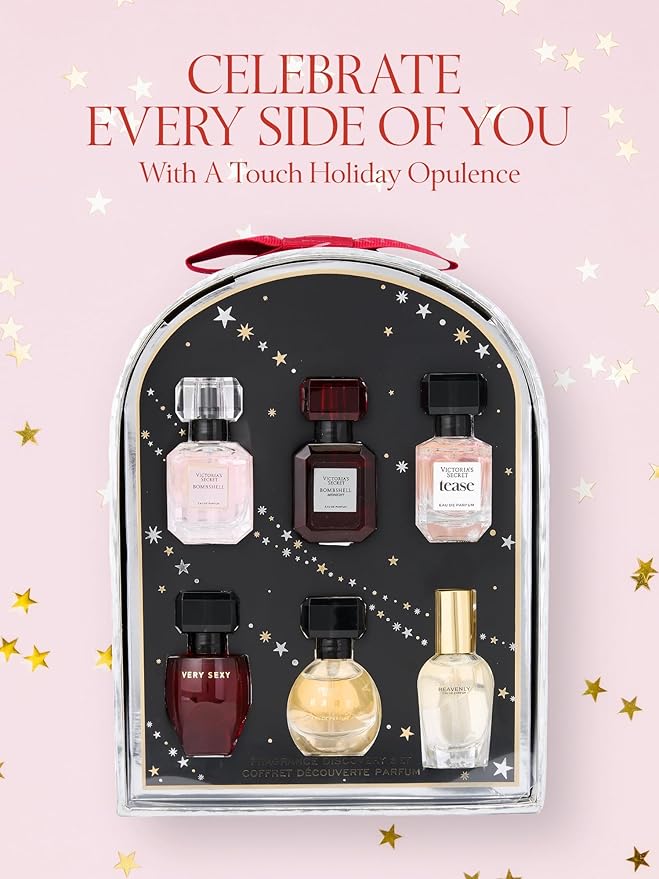 Victoria's Secret Mini Eau de Parfum Discovery Gift Set: Bombshell, Bombshell Magic, Tease, Bare, Very Sexy, & Heavenly