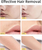 Facial Hair Removal for Women, Painless Womens Facial Hair Remover with 2 Replacement Heads, Lipstick-Sized, USB Rechargeable, Facial Hair Remover for Upper Lip,Chin,Peach Fuzz,Mustache (Pink)