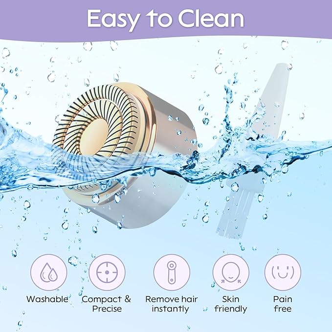 Replacement Heads for Flawless Replacement Heads,Generation 3 Replacement Heads Compatible with New Finishing Touch Flawless Facial Hair Remover,Dual Blades for Flawless Replacement Heads Gen 3,4Pcs.