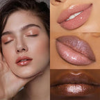 Plumping Glitter Lip Oil Tint, Big Brush Head Plumping