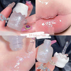 5 Colors Shimmer Lip Gloss Set Hydrating Lip Glow Oil Cute Hydrating Tinted Lip Transparent Balm Set