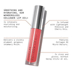 Beauty Pie Wondergloss Collagen Lip Oil + (Spicy Pink) – Hydrating, Plumping, Non-Sticky Gloss with Collagen AC Micro-Vectors & Cherry Oils