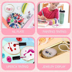 2pcs Resin Nail Art Palette Nail Painting Mixed