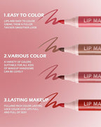 Lip Stain Marker Pen-1Pcs Ruby Red Hydrating Lip