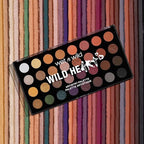 wet n wild Artistry Eyeshadow Makeup 32 Pan Palette, Highly-Pigmented Matte, Shimmer, Metallic Finishes, Long Lasting Builadble & Blendable Formula Cruelty Free & Vegan - Wild Heart