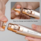Replacement Heads for Eyebrow Facial Trimmer: Original Heads Replacement Set for 2 in1 Facial Eyebrow Trimmer - Suitable for Model VG-102, VG-1023,VG-1024