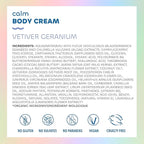 Seaweed Bath Co. Calm Body Cream - Vetiver Geranium | Soothing Hand and Body Lotion With Oat Milk, Shea Butter, and Chamomile | Natural, Vegan Moisturizer For Dry Skin | 6 oz