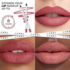 Matte Gel Lip Liner Pencil | Weightless & CreamyTexture - Sharpenable - Longwear & Waterproof - High Pigmented & Flawless Finish - Cruelty-free & Paraben-Free - 404, 1,7g/0.05oz. (Berry)
