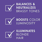 Nexxus Blonde Assure Purple Shampoo & Conditioner Color Assure 2 Pack Blonde, Bleached & Silver Hair Color Shampoo & Conditioner with Keratin Protein & Violet Pigment 8.5 fl oz