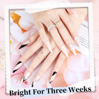 JODSONE Nail Art Gel Liner Set 10 Colors White Red Black White Gel Nail polish Need U V Lamp Cured with Thin Brush