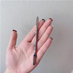 Makeup Spatula Set Stainless Steel, Make Up Tools Mini Mixing Tray with Finger Ring, Makeup Paint Palette, Pack of 2