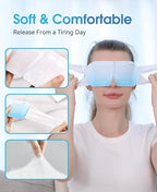 LC-dolida 14 Packs Steam Eye Mask, Hyaluronic Acid Formula Auto Heated Eye Mask for Dry Eyes SPA Warm Sleep Eye Mask Cornea Care Rest Self Heating Eye Mask Business Trip Party Favors Supplements