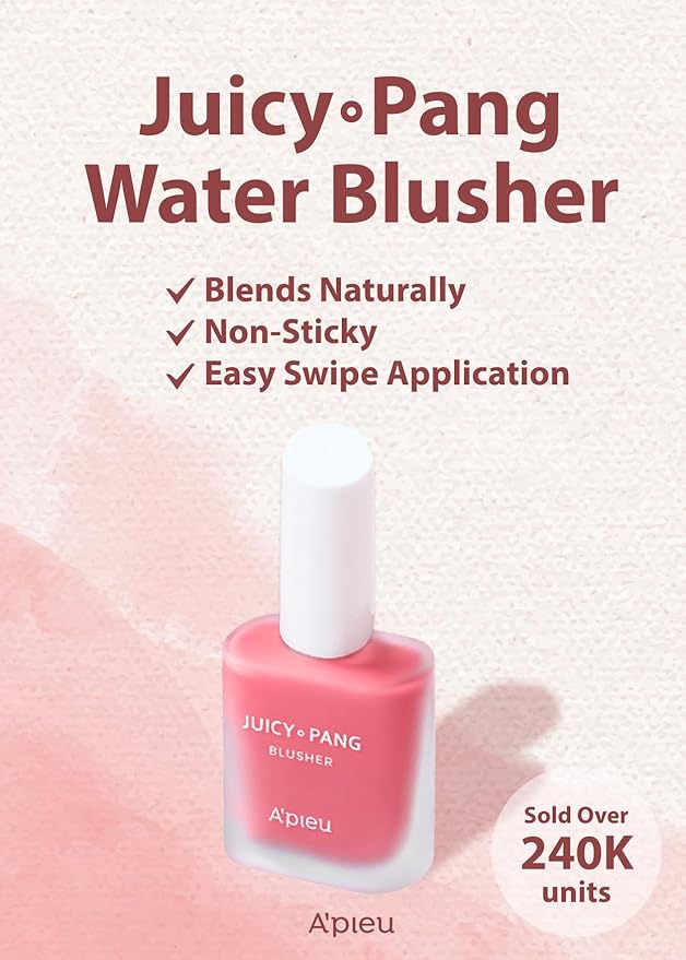 A'PIEU JUICY-PANG WATER BLUSHER (PK01 - I'm Strawberry) Beauty Makeup
