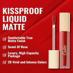 Oulac Matte Liquid Red Lipstick for Women, Deep Red Lip Gloss Creamy Matte Texture, Waterproof, Non-Stick Cup, Extra-Pigmented Lip Tint Stain with Vitamin E & Rose Oil, Vegan, Cruelty-Free, M01