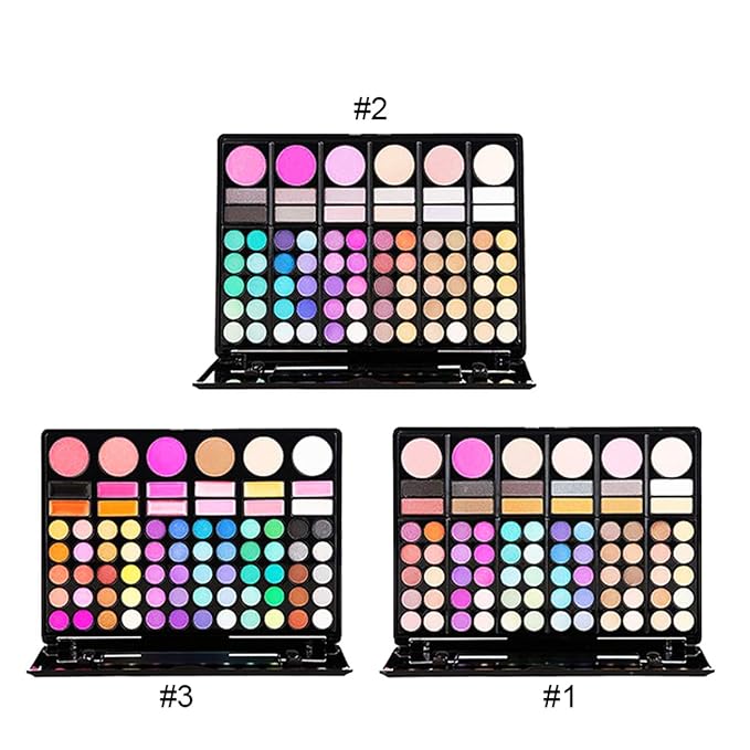 Pro Makeup Gift Set All In One Makeup Palette Cosmetic Contouring Kit 78 Colors Eyeshadow Palette with Blush, Face Powder and Lip Gloss #3 - Ideal Gift for Holiday