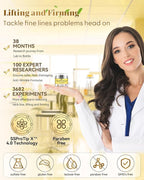 3% Retinol Cream Face Moisturizer, Anti Aging Neck Firming Cream with Collagen, Day & Night Face Cream with Hyaluronic Acid, Lifting & Tightening Wrinkle for Women & Men (1.51 Fl Oz (Pack of 1))