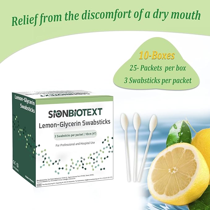 Lemon glycerin swabs (750 count