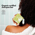 SoapFactory Organic Solid Shampoo Bar for thinning Hair, Hair Soap with Aloe Vera for Men and Women, 100% Natural, Vegan, Handmade, Plastic Free, 3 ounce