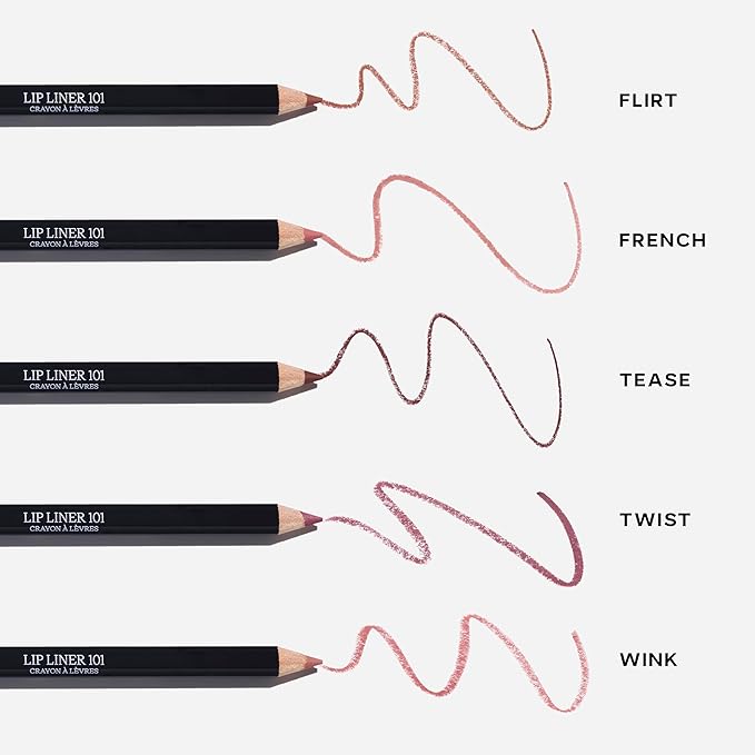 Saie Lip Liner 101 - Lip Pencil Made with a Creamy, Soft Matte Formula for a Naturally Framed or Fully Filled Look - Supercharged with Shea Butter & Jojoba Oil - Twist (.05 oz)