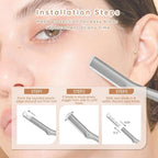 Facial Razor Replacement Blades Be suitable for Twee zerman Stainless steel blade 5 Count (Pack of 1)