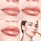 Oulac Nude Lipstick for Women with Metallic 3D Shine Lightweight Hydrating Formula, High Impact Lip Color, Vegan Beauty, Full Coverage Lip Makeup, Christmas Gifts for Women, Pure Envy(07)