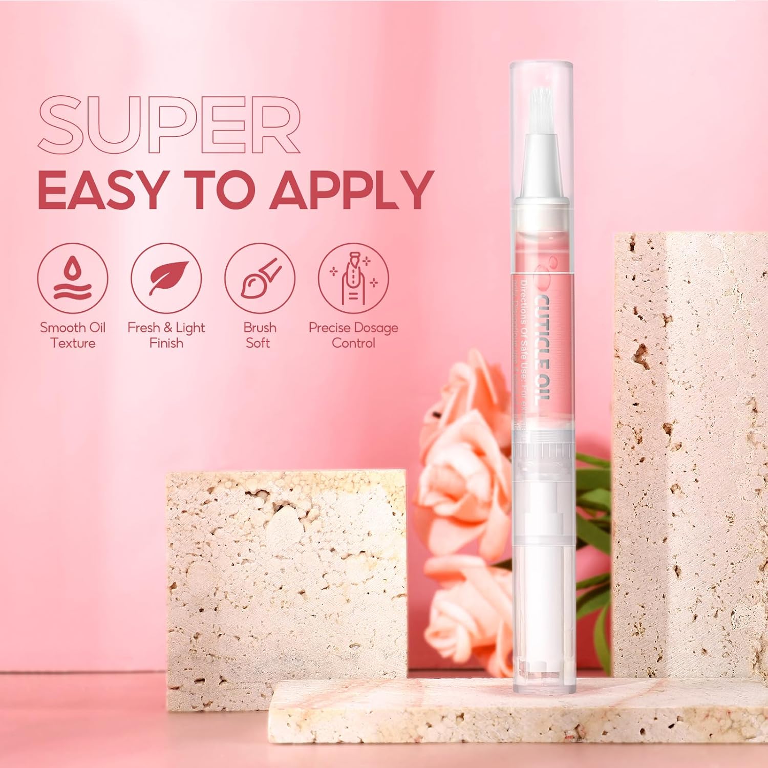 Peacecolor 8Pcs Cuticle Oil Pen for Nails Nail Oil Cuticle Pen for Nourishing Dry Damaged Cuticles Multiple Flavor Cuticle Revitalizer Oil Pen Nail Strengthener Nail Care Kit