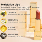 Oulac Metallic Red Lipstick Set 3PCS High Impact Lipcolor with Moisturizing Formula, Vegan Beauty, Full-Coverage Lip Color, Gift Lipstick for Women, 4.3g X 3PCS, 12+GM05+GM13