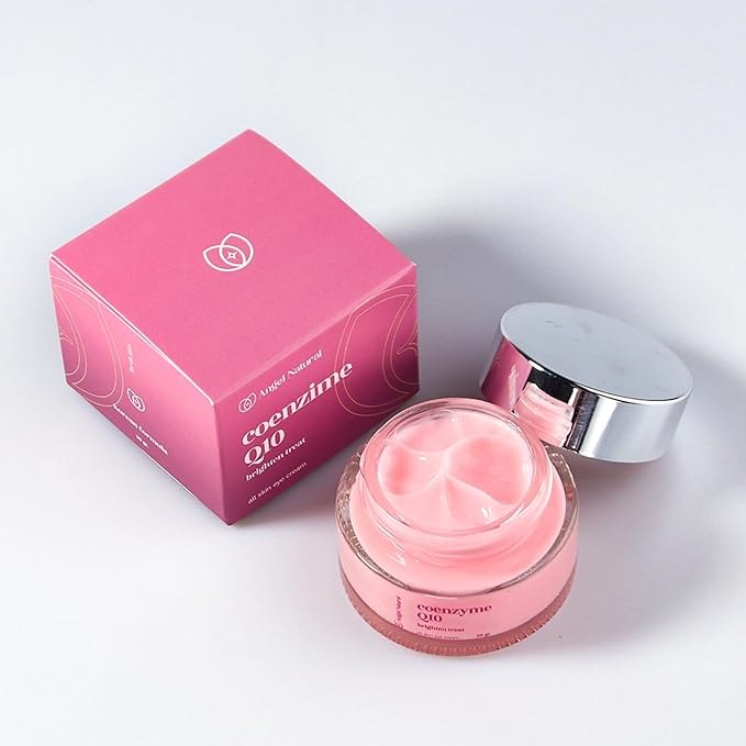 Dark Circle Under Eye Treatment Cream for Sensitive Skin, Daily Wrinkle Cream, Reduce Dark Circles & Puffiness, Coenzyme Q10, Caffeine, Korean Skin Care, 0.7 Fl Oz