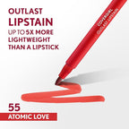 COVERGIRL Outlast Lipstain Bundle - Atomic Love 55 & Natural Blush 65 Shades, 0.06oz Each