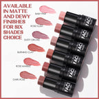 FOCALLURE Cream Blush Makeup,Buildable Blush Stick for Cheeks,Matte and Dewy Finish,Long Wearing,Easy Application,Lightweight Multi Stick,DARK ROSE