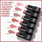 FOCALLURE Cream Blush Makeup,Buildable Blush Stick for Cheeks,Matte and Dewy Finish,Long Wearing,Easy Application,Lightweight Multi Stick,DUSTY ORCHID