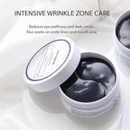 WELLDERMA Collagen Impact Sapphire Eye Mask 60 Sheets - NOURISHing ENRICHed Moisturizing Hydrogel Eye Patches Wrinkles Collagen, Under Eye for Dark Circles, Dry and Dull Skin