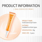 Snail Eye Cream for Dark Circles and Puffy Eyes Eye Bags Remover, Eye Cream Anti Aging, Under Eye Cream, Reduce Lines Wrinkles Puffiness and Dark Circles for All Skin Types