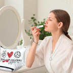 72 Pcs Sports Team Gifts Include 12 Makeup Bags 12 Lip Balm 12 Lip Balm Holder 12 Necklace 12 Adjustable Bracelet 12 Mirrors for Sports Lovers Players Party Favors (White, Volleyball)