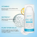 goPure Youth Glow Eye Gel - Anti-Aging Eye Cream that Soothes and Hydrates, Made with Matrixyl 3000 and Hyaluronic Acid for Improve the Look of Puffiness, Dark Circles, and Under Eye Bags - 1 fl oz