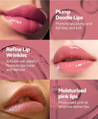 3 Colors Lifter Gloss Set, Spicy Roll On Lip Plumping Booster Lip Gloss Glossy Lipstick, Hydrating, Volumizes, Fuller Lip Glass Mirror Lip Glaze,Plump&Pout Lip Plumper for Women Girls (B)