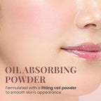 Paul & Joe Pressed Blush Palette Refill Only, Case Sold Separately, Oil-Absorbing Blush Powder, Bi-Color Face Blushes with Fitting Veil Powder, Light Rose and Light Pink, 03 Lit De Princesse, 0.17 oz