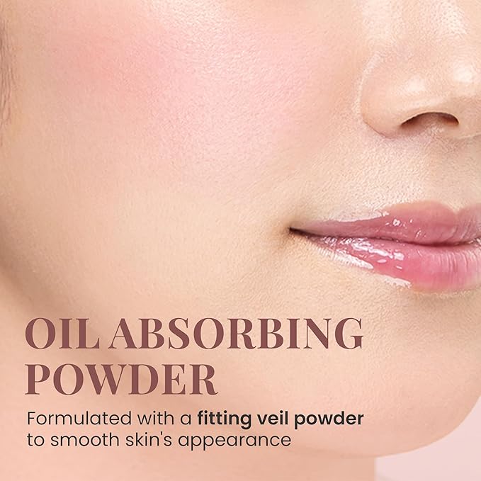 Paul & Joe Pressed Blush Palette Refill Only, Case Sold Separately, Oil-Absorbing Blush Powder, Bi-Color Face Blushes with Fitting Veil Powder, Light Rose and Light Pink, 03 Lit De Princesse, 0.17 oz