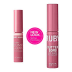 Ruby Kisses Lip Gloss Butter Bomb Gloss Non-Sticky Lip Gloss Vitamin E Natural Nude Lip Makeup - 7.8mL (0.26 US fl.oz) (Sublime)