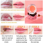 4 Pack Strawberry Lip Mask Bee Lip Balm Strawberry Pot Propolis Moisturizing Hydrating Lip Sleeping Mask Prevention Dry and Cracked Lip Scrubs Exfoliator (4-Strawberry)