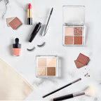 Beaupretty 6 Pieces Empty Eyeshadow Pallet 4 Grids