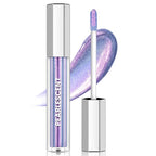 Purple Glitter Lip Gloss Liquid Lipstick, Diamond Shimmer Metallic Sparkly Iridescent Chameleon Lilac Lip Gloss Gift for Women, Long Lasting Waterproof Highly Pigment Holographic Lip Makeup03