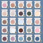 Dark Blue Single Matte Eyeshadow Makeup, Neutral Powde Eye Shadow for Women, Dark Blue Matte Singles Eyeshadow Palette Pigmented Waterproof, sombras para ojos, Girls Monochrome Eyeshadows Gift