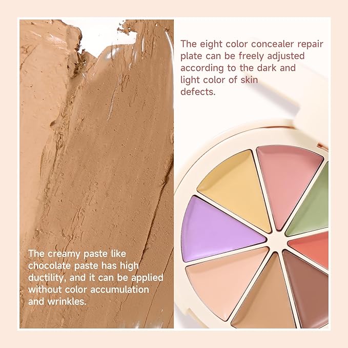 Professional Makeup Cream Contour Palette, Joyeee 8 Colours