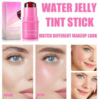 Milk Cooling Water Jelly Tint, Jelly Blush Stick Makeup Jelly Tint, Milk Jelly Blush, Cruelty Free, Blush Stick for Cheeks and Lips