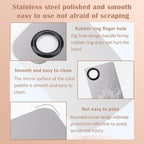 DAGEDA Stainless Steel Makeup Spatula Set, Makeup Mixing Palette Make up Spatula Tool, Foundation Spatula Makeup Foundation Mixing Pigment Palette, Cosmetic Spatula Foundation Palette Make up Tool