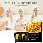 Under Eye Patches (24 Pairs) - Gifts for Women - Golden Under Eye Mask for Dark Circles, Puffiness & Wrinkles, Eye Gels Pads for Refreshing, Revitalizing - Bridesmaid Gifts