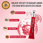 Caffeine Eye Cream Anti Aging: Eye Cream With Retinol, Sodium Hyaluronate, Vitamin E, For Dark Circles, Wrinkles, Puffiness & Fine Lines - Advanced Metal Applicator For Under Eye Bags And Puffy Eyes