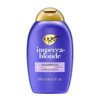 OGX Impecca-Blonde Purple Toning Shampoo, 13 fl oz