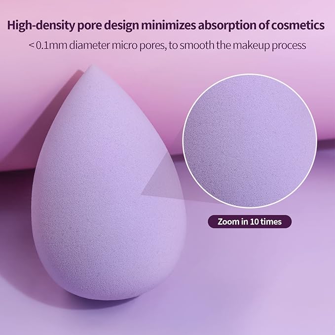 BEAKEY 5 Pcs Makeup Sponge Set, Latex-Free Makeup
